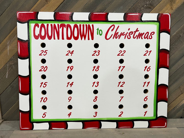 Countdown to Christmas DIY Blank Yard Art