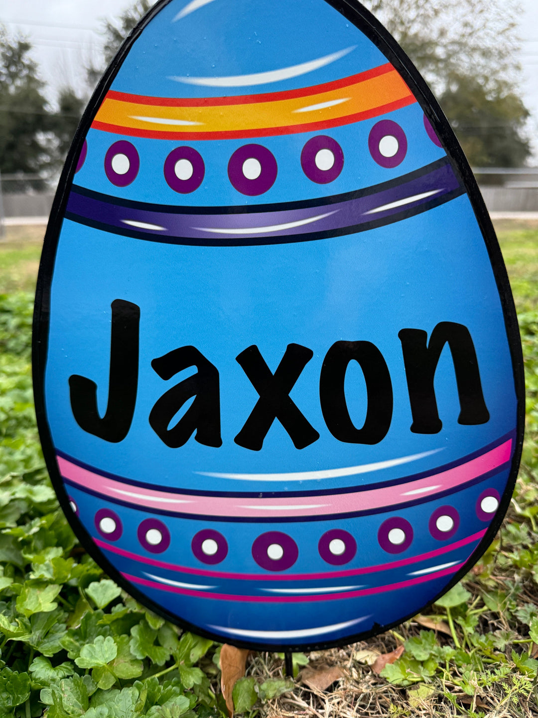 Easter Yard Art-Easter eggs personalized