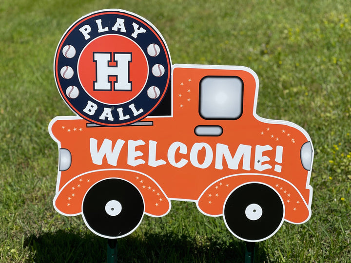 Baseball Play Ball Welcome Truck Yard Art Decoration