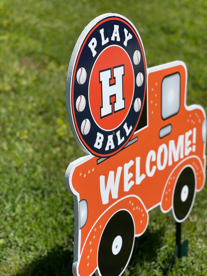 Baseball Play Ball Welcome Truck Yard Art Decoration