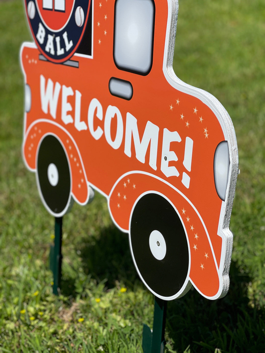 Baseball Play Ball Welcome Truck Yard Art Decoration