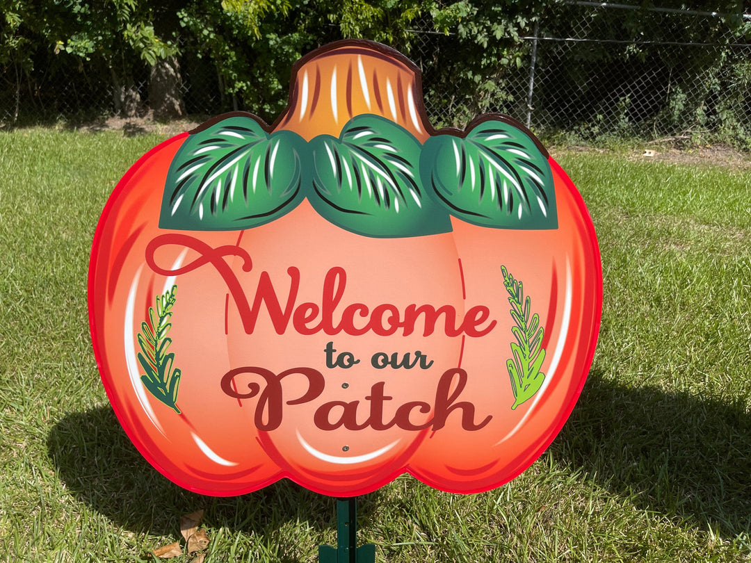 Welcome to our patch pumpkin yard art decor