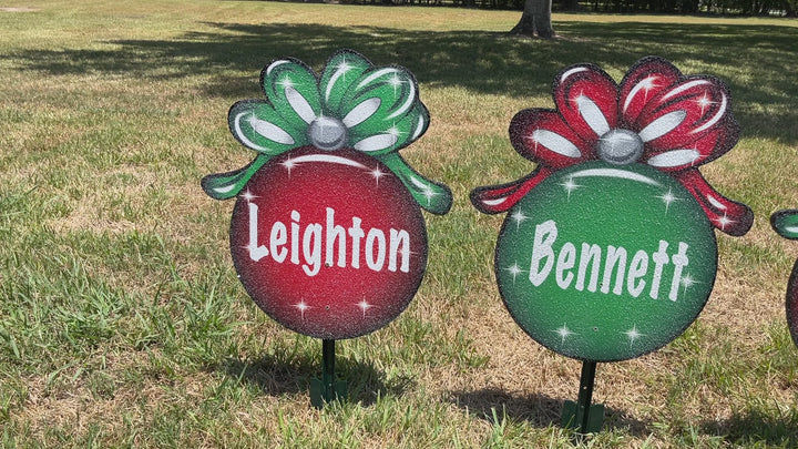 Personalized Christmas Ornaments yard Art Decor