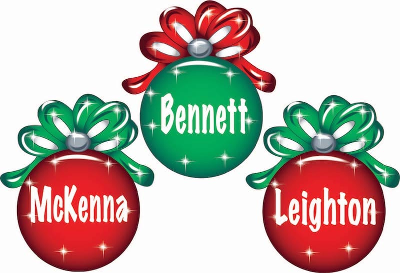 Personalized Christmas Ornaments yard Art Decor