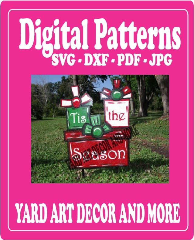 Christmas Traditional Tis the Season Yard Art Digital Template