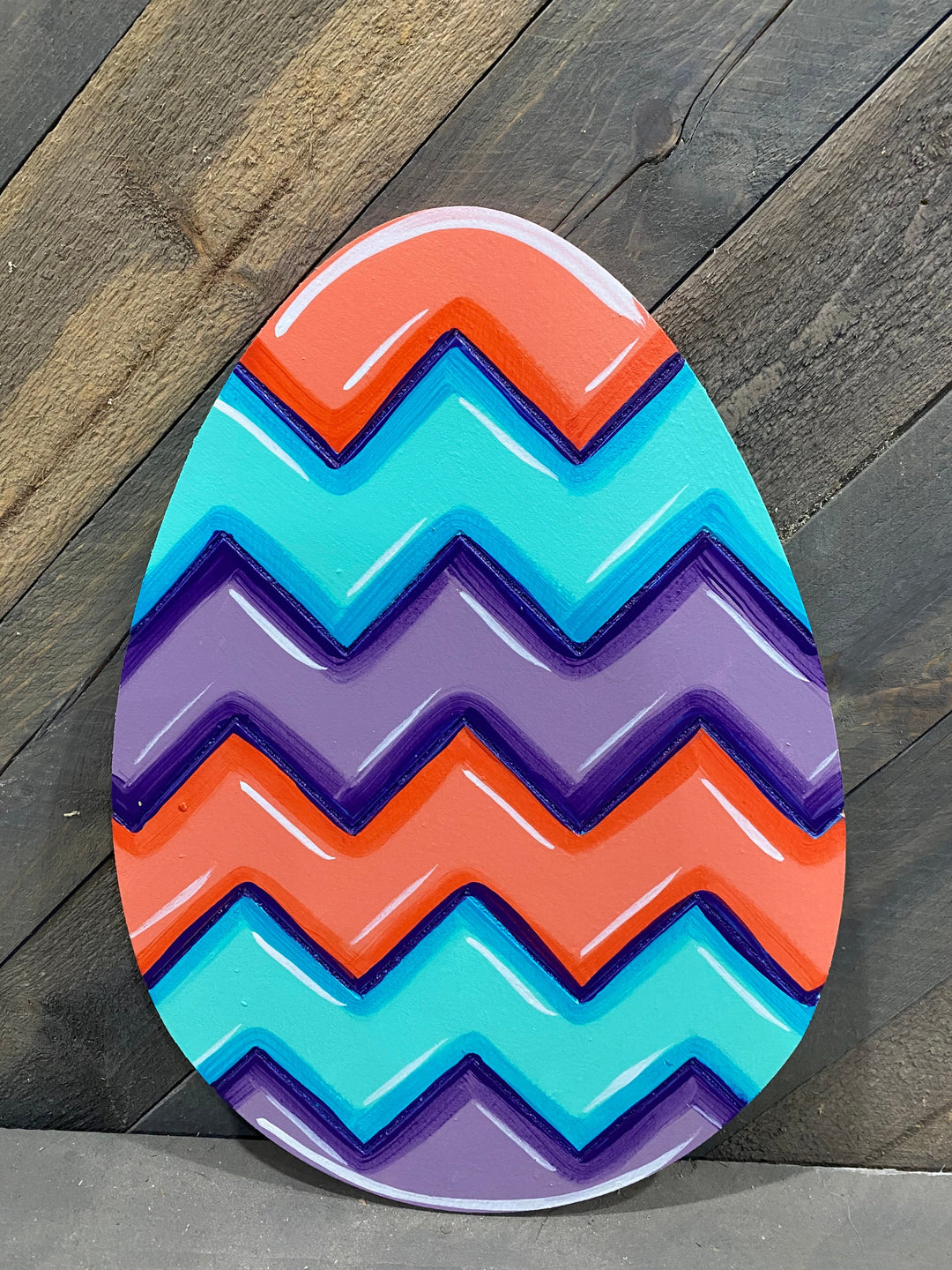 Easter Egg Chevron Pattern Paper Pattern