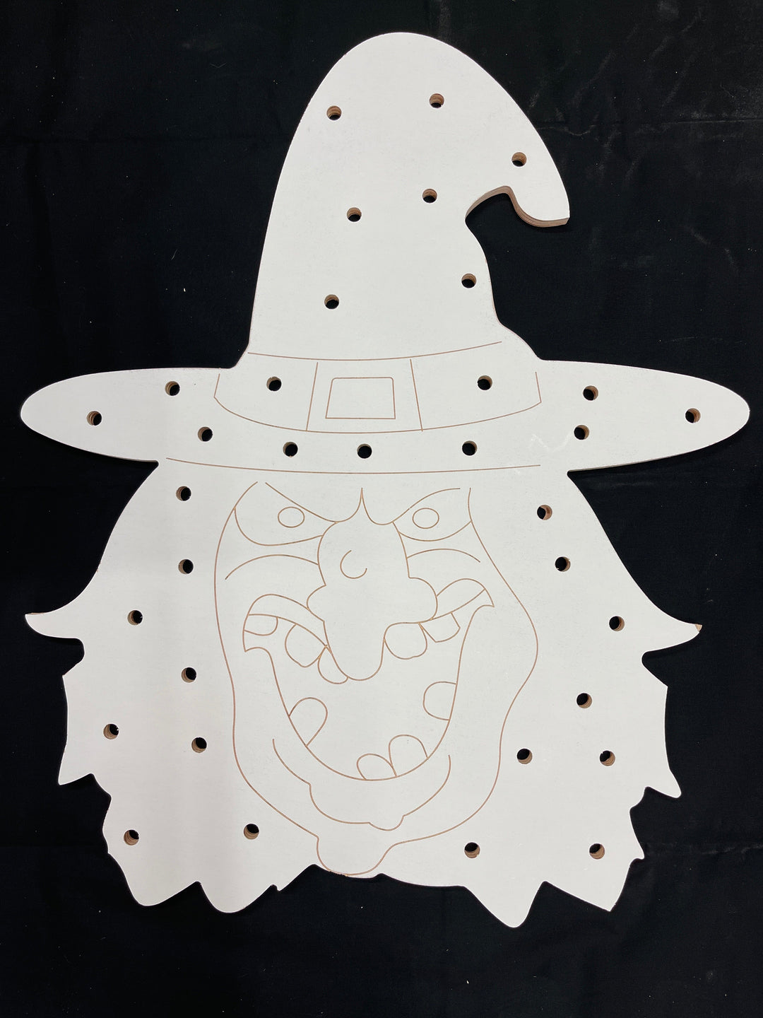 Lighted Witch Face Porch Greeter Blank Painted by you!