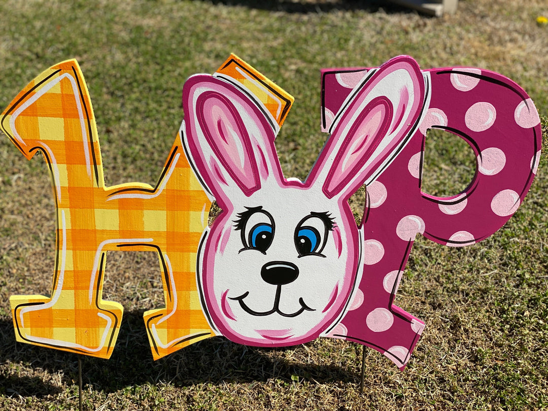 EASTER HOP YARD SIGN