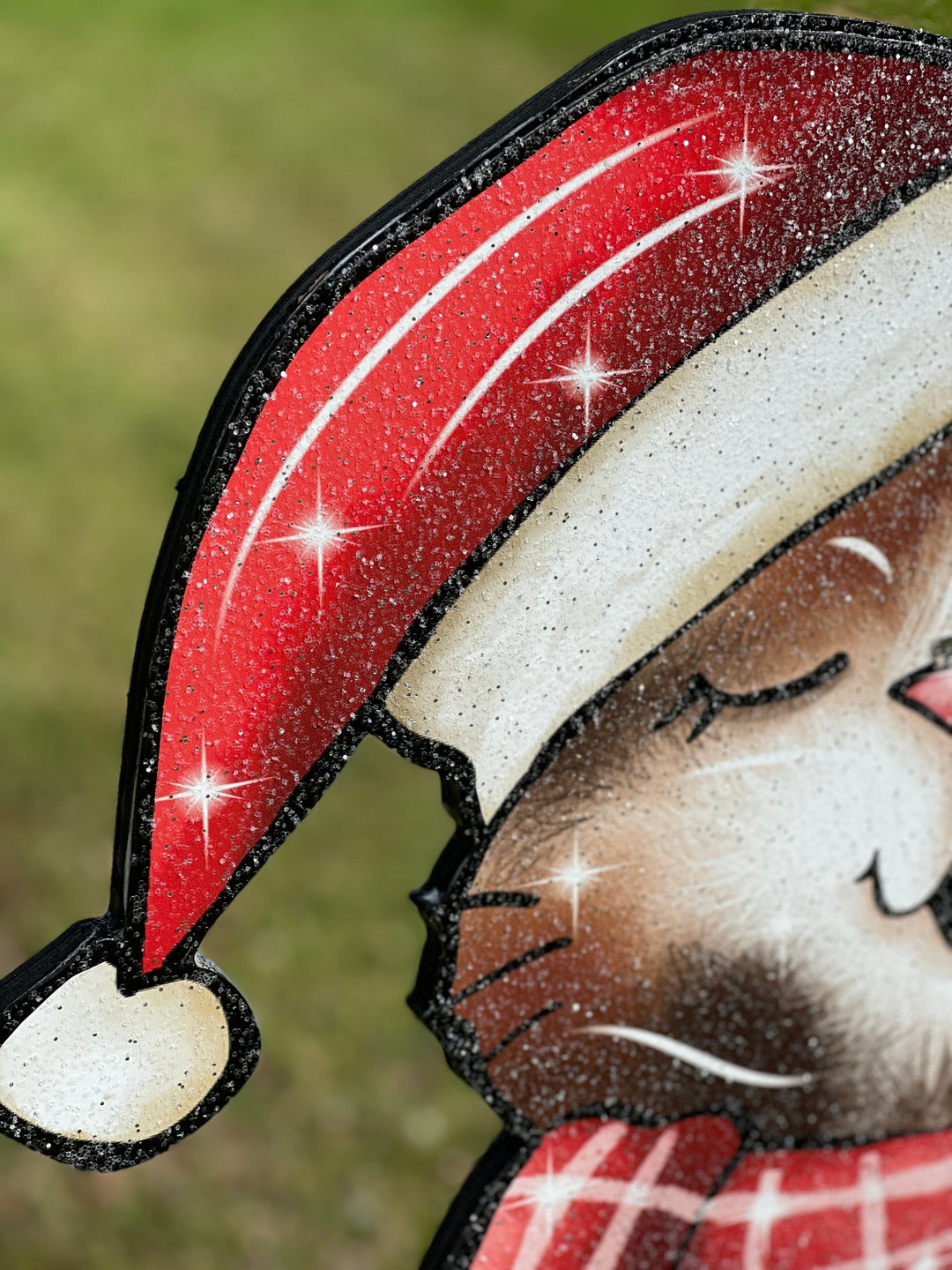 Christmas Singing Kitty Cat Yard Decoration