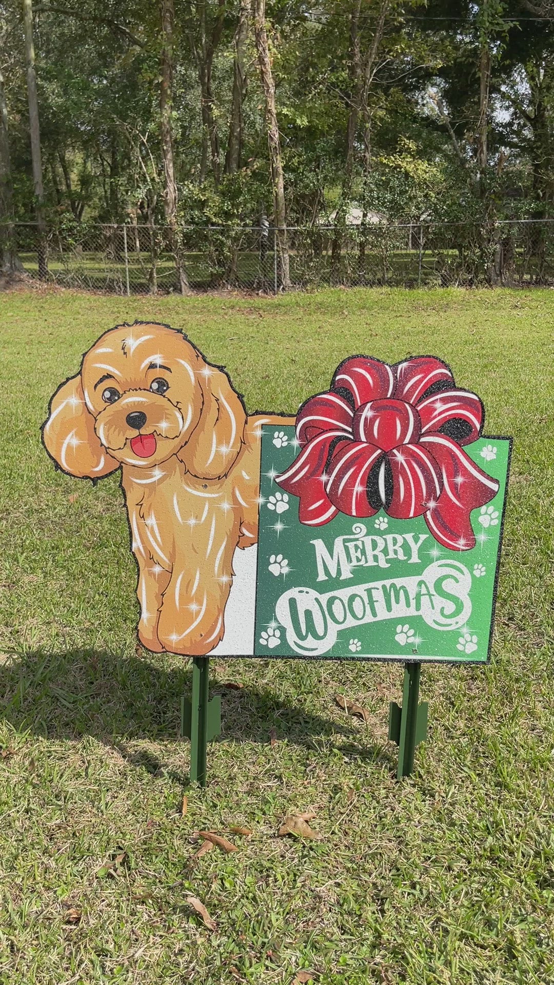 Christmas Dog Outdoor Decoration