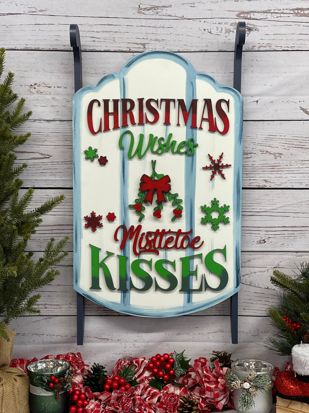 Christmas Sled Indoor Decor