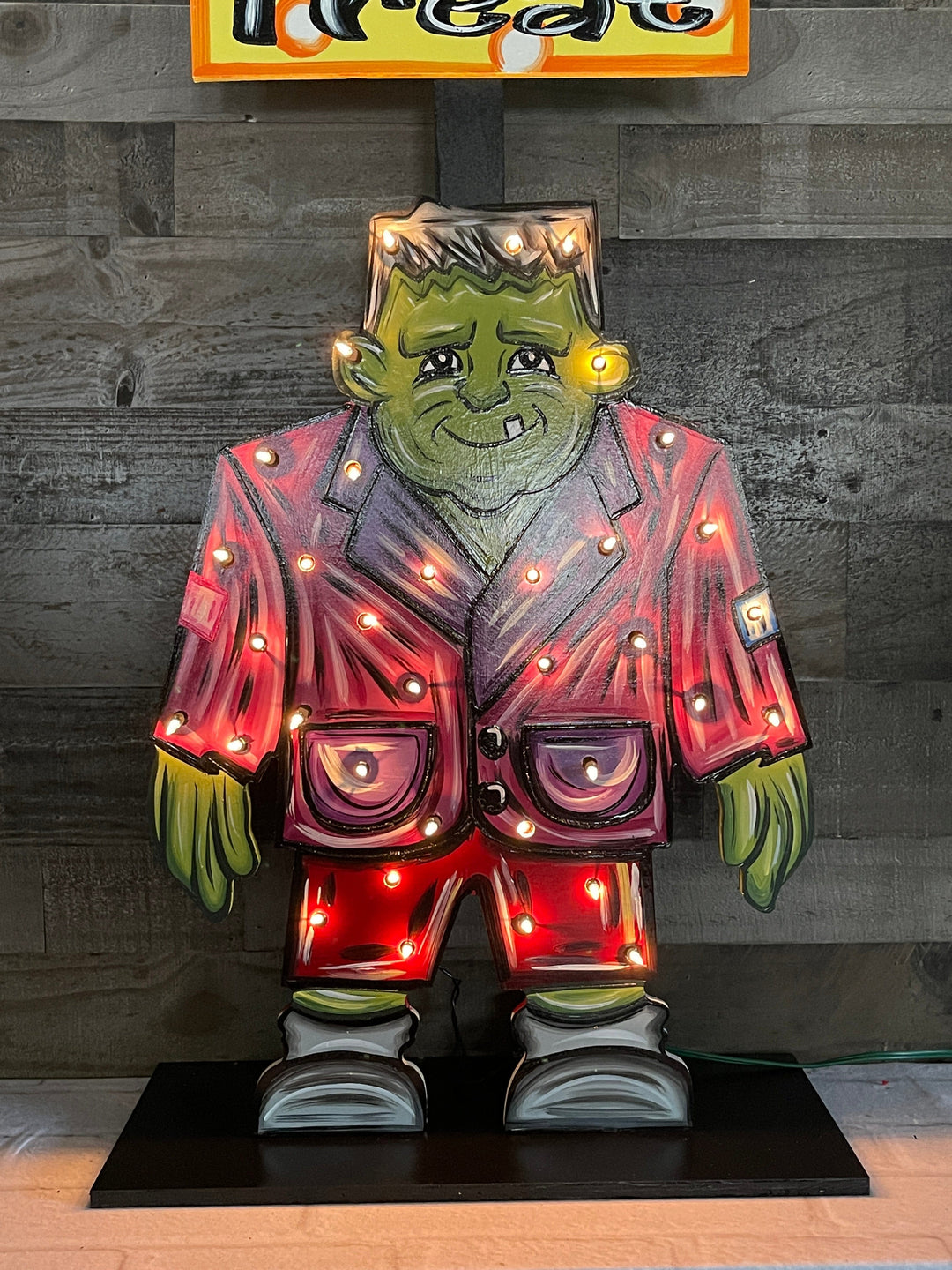 Lighted Frankenstein Porch Greeter