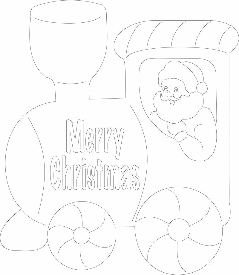 Christmas 3 PC Train DIY Christmas Blank