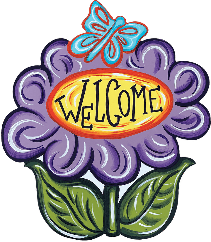 Welcome yard sign