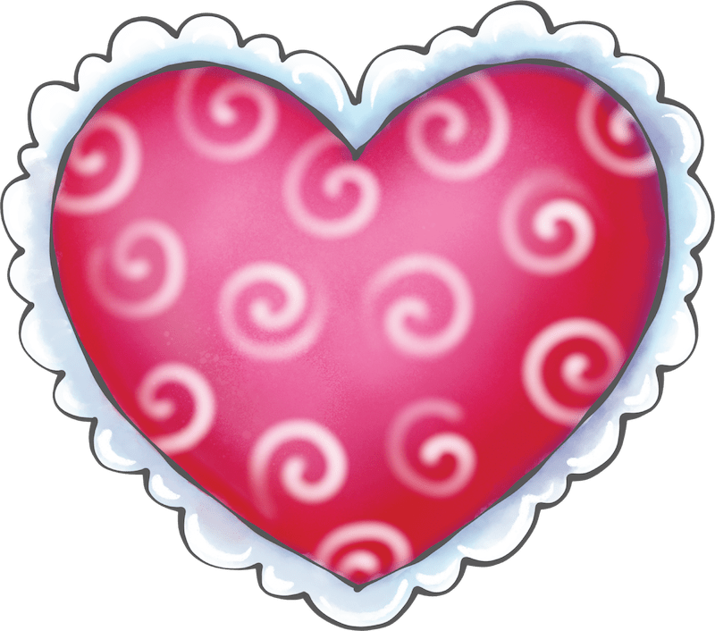 Swirls Valentines Heart With Lace Yard Sign