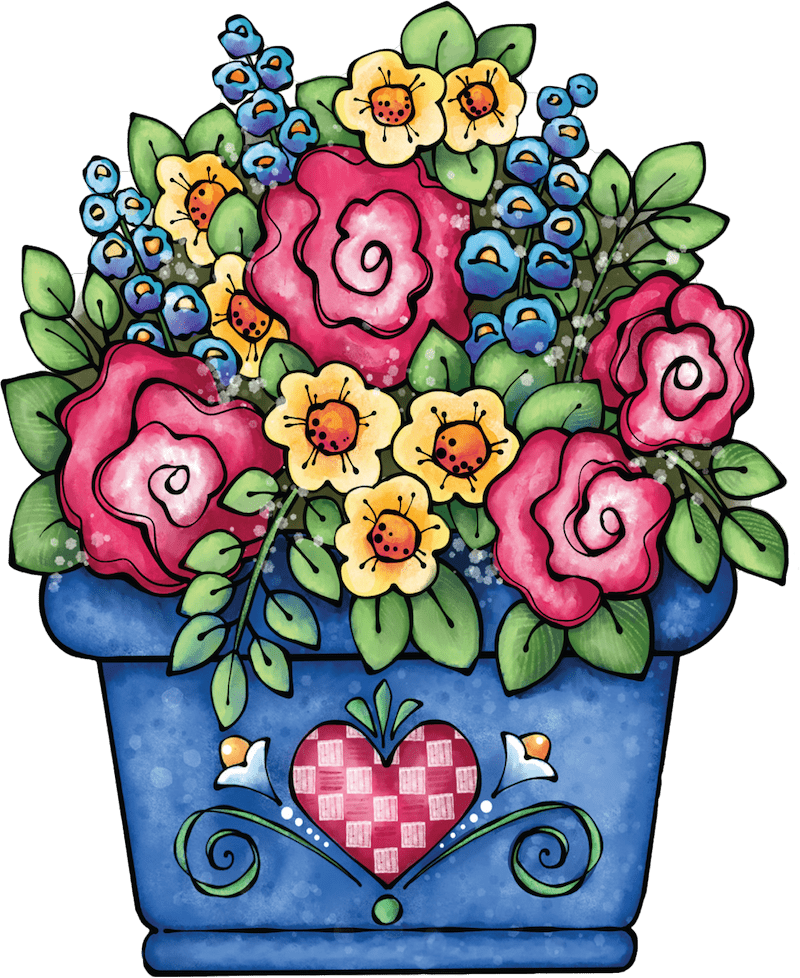 Vase of Flowers yard sign decoration
