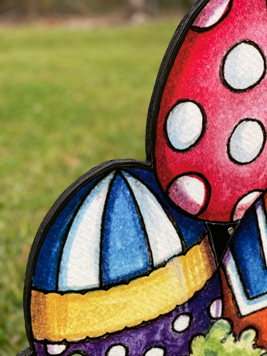 Easter Egg Yard Art Sign Decoration