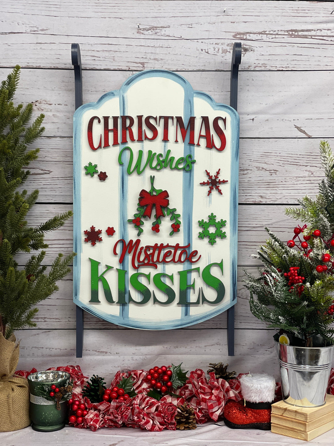 Christmas Sled Indoor Decor