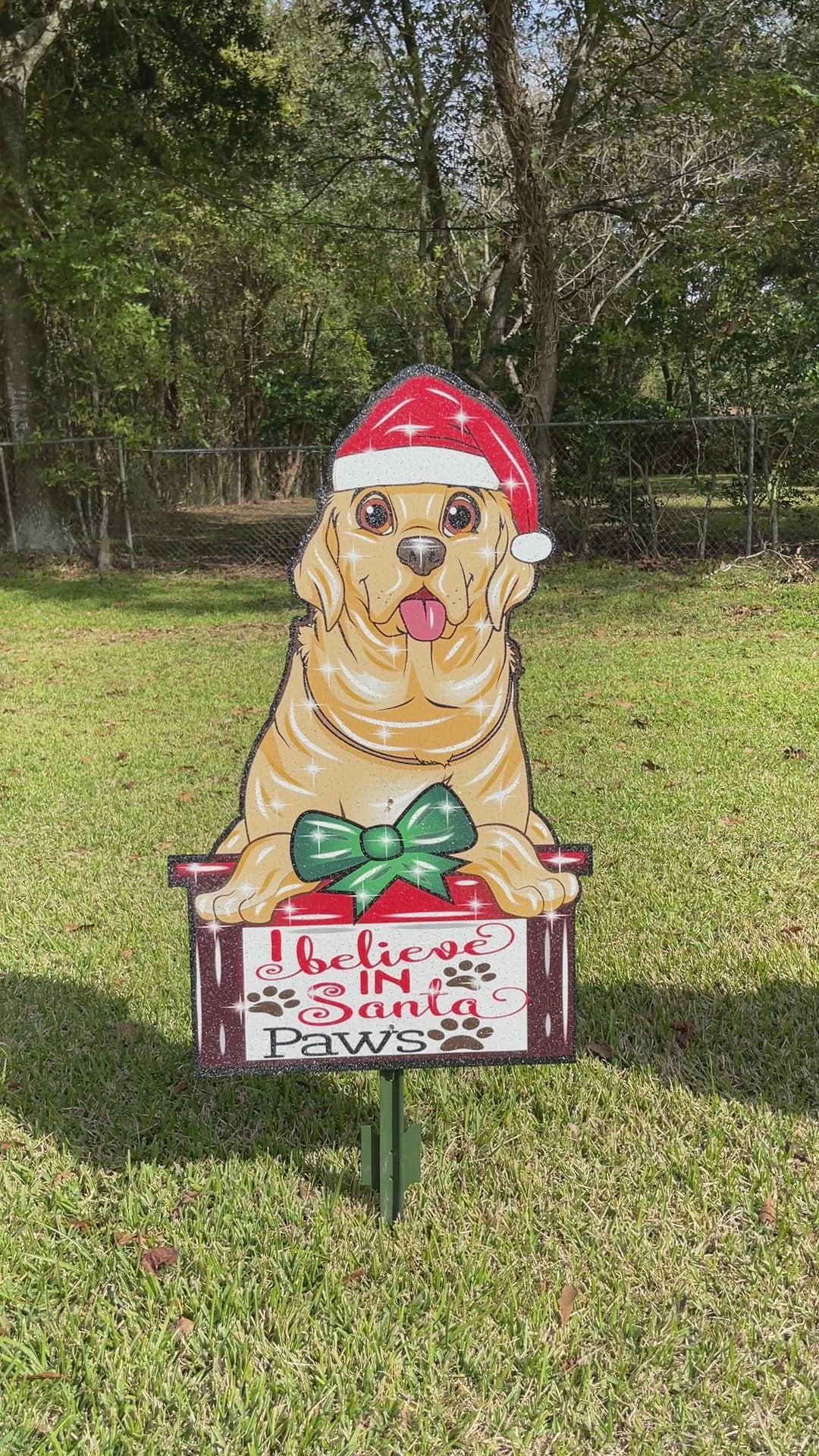 Christmas Dog Outdoor Decoration