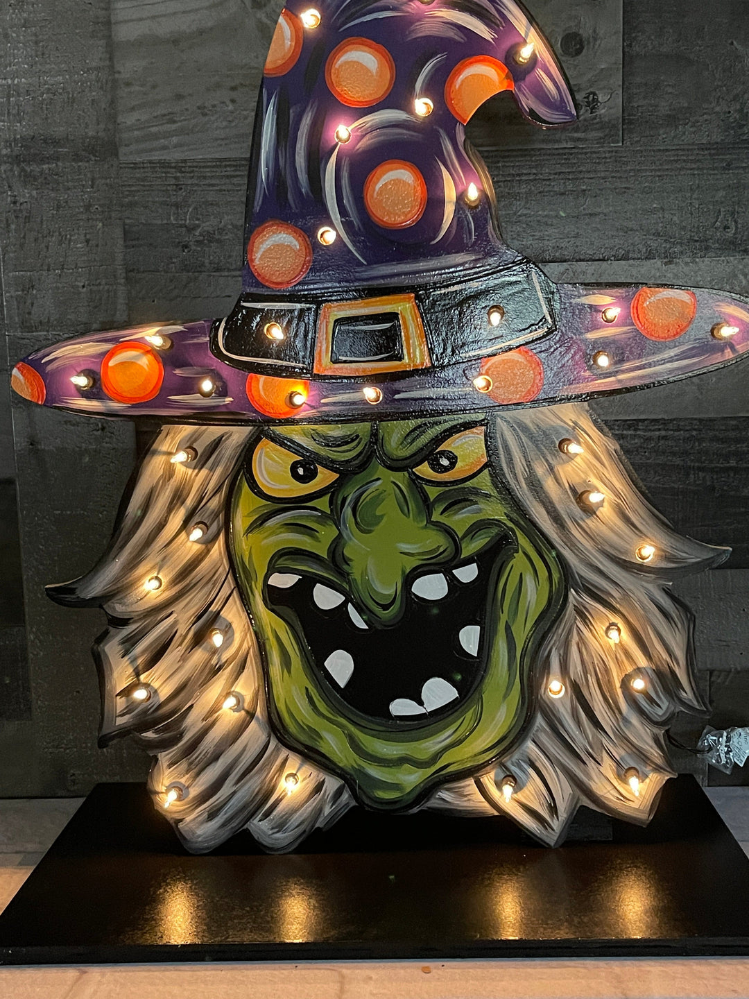 Lighted Witch Face Porch Greeter Blank Painted by you!