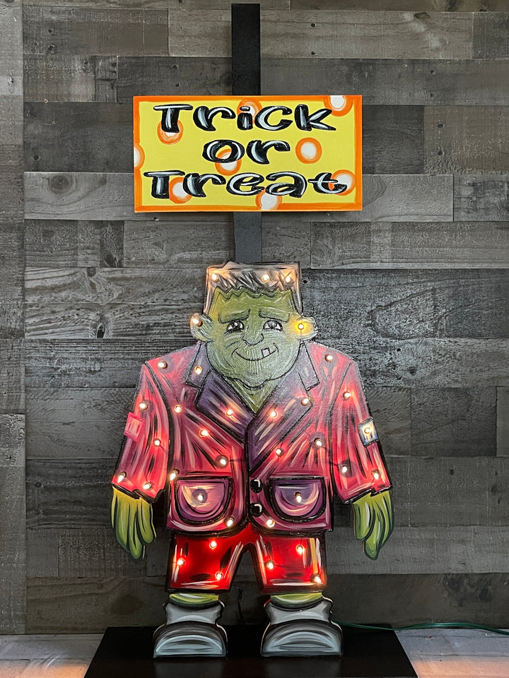 Lighted Frankenstein Porch Greeter