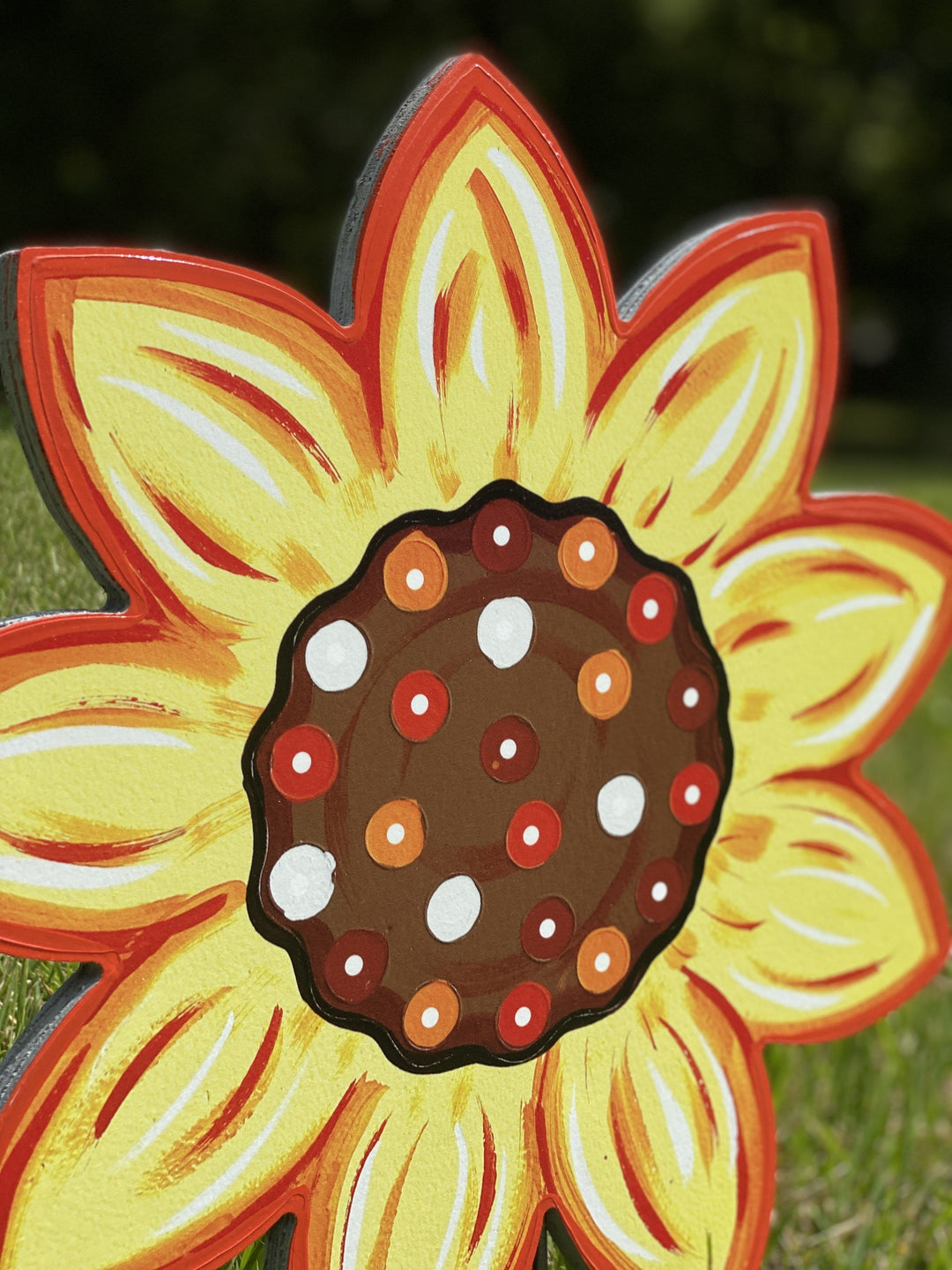 Sunflower yard decor