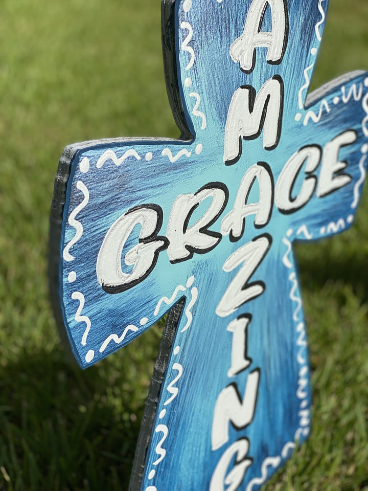 Amazing Grace Cross Decor