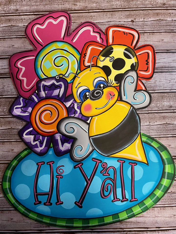 Spring Bee Yard Art Blank DIY