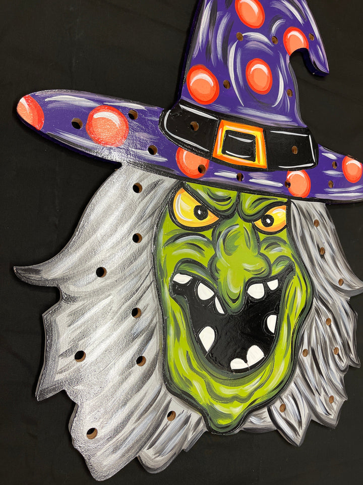 Lighted Witch Face Porch Greeter Blank Painted by you!