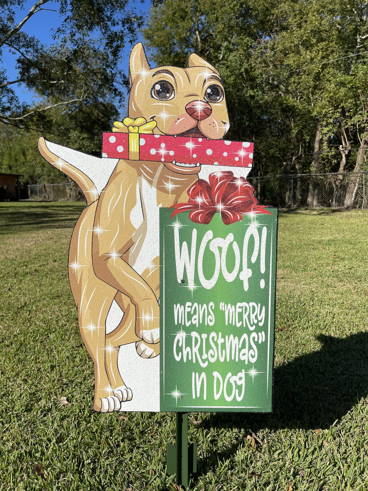 Christmas Dog Outdoor Decoration