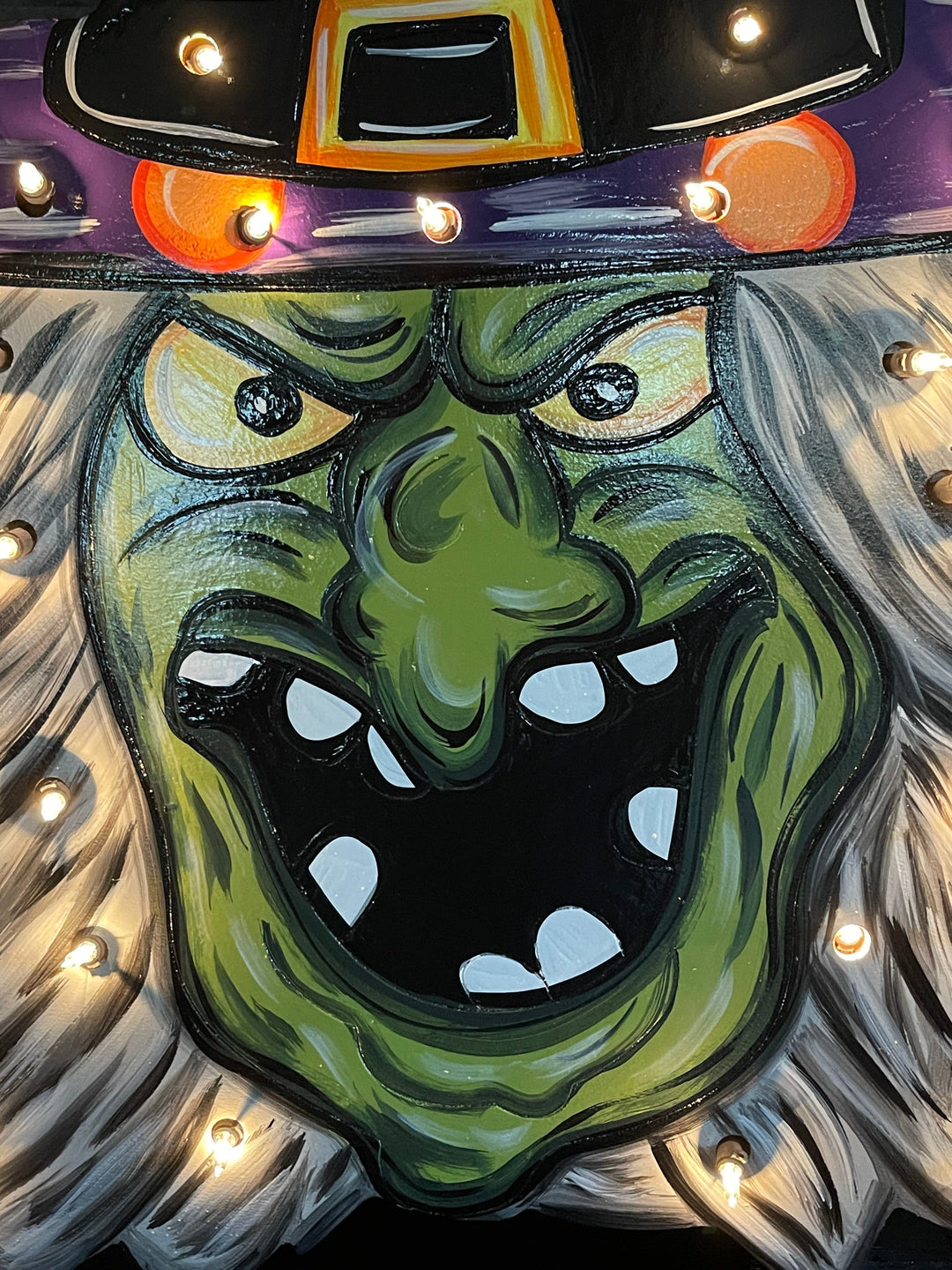 Lighted Witch Face Porch Greeter Blank Painted by you!