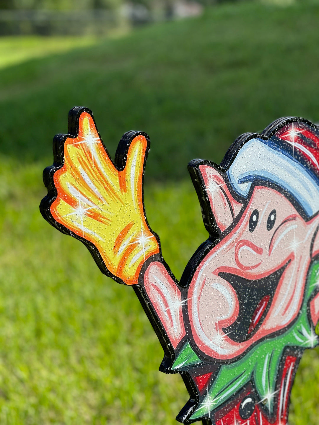 Christmas Baseball Elf Yard Decoration