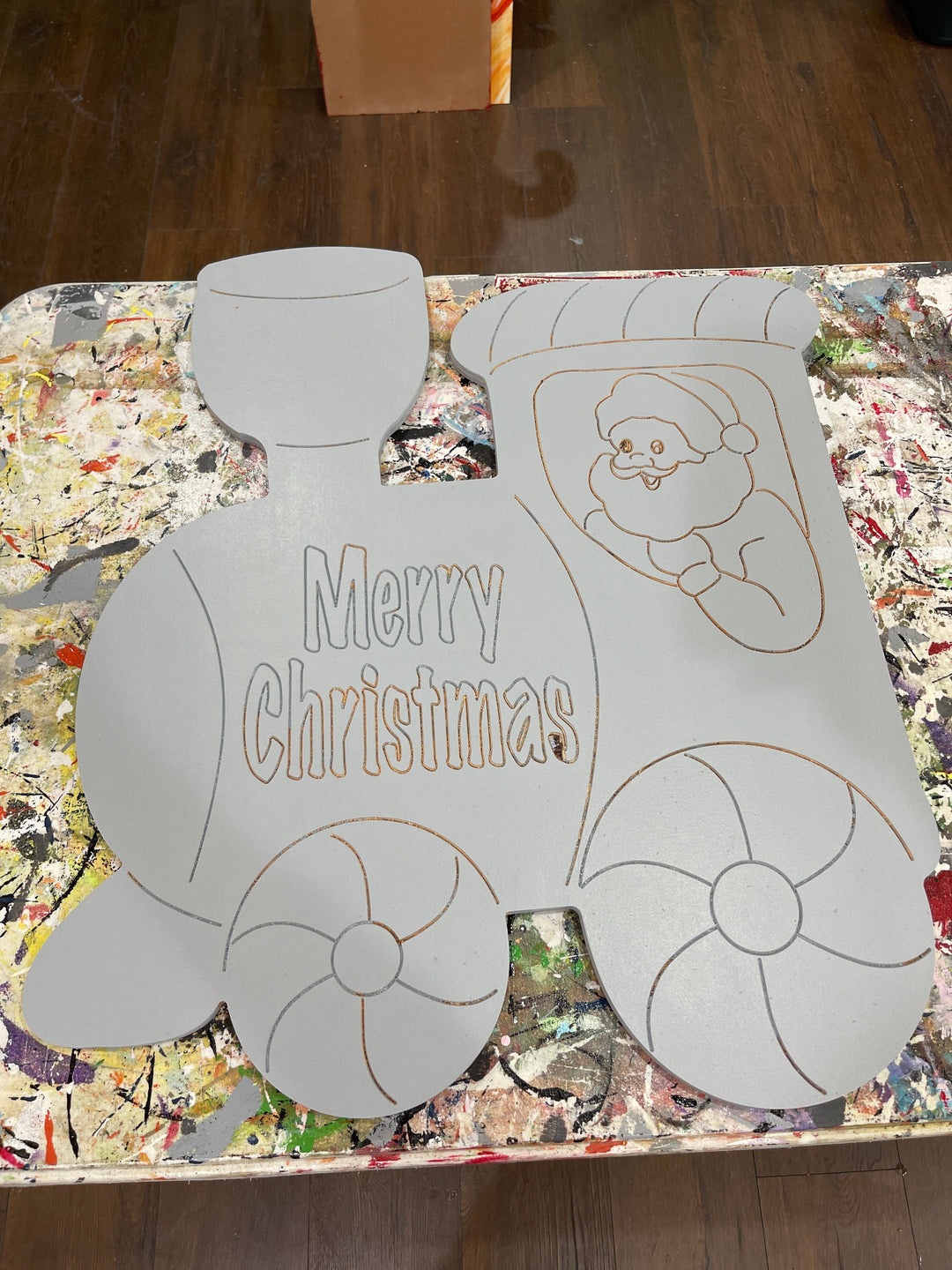 Christmas 3 PC Train DIY Christmas Blank