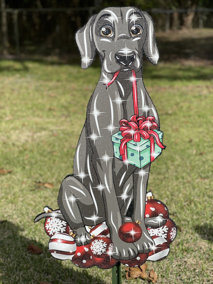 Christmas Dog Outdoor Decoration