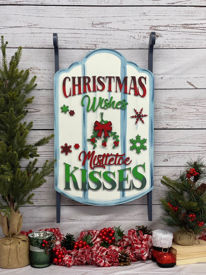 Christmas Sled Indoor Decor