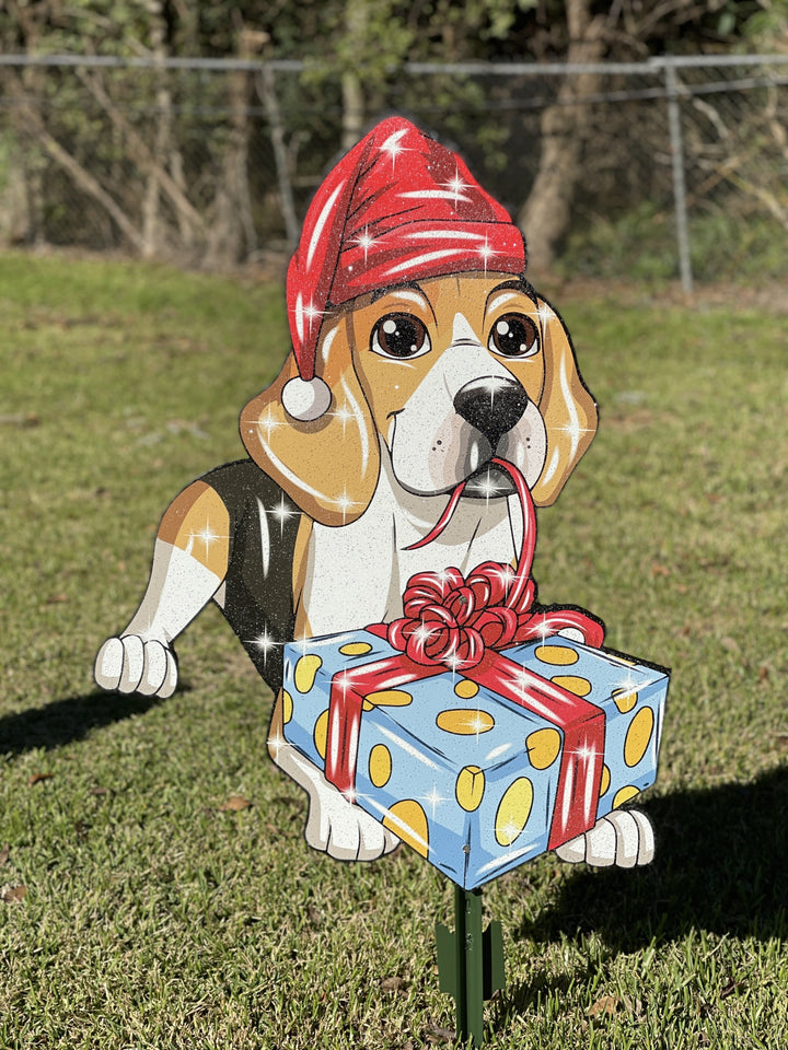 Christmas Dog Outdoor Decoration