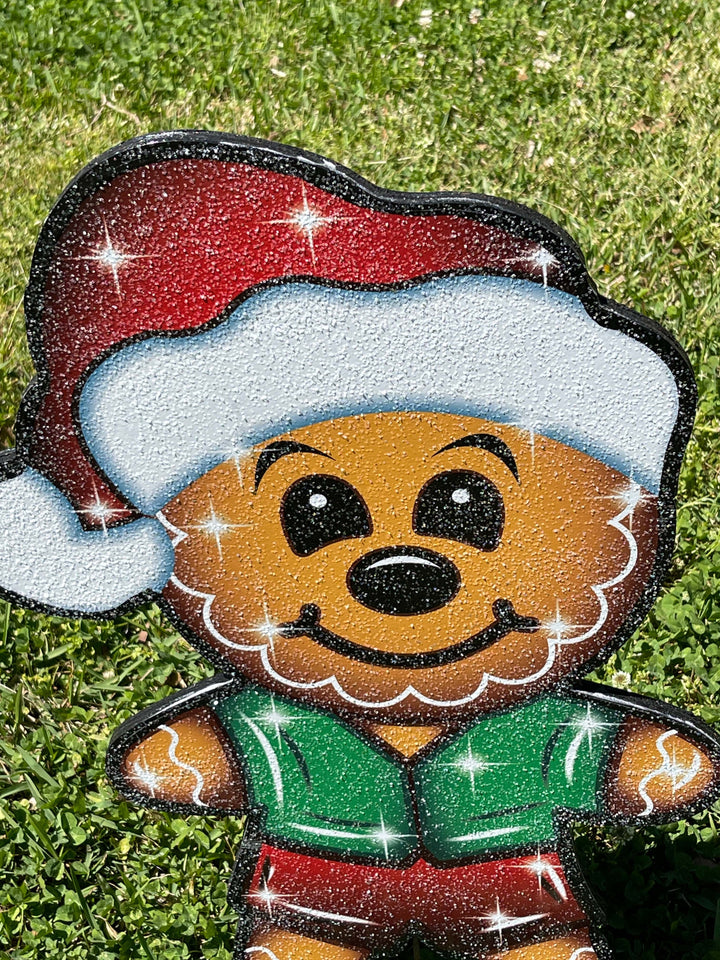 Christmas Gingerbread boy Yard Art