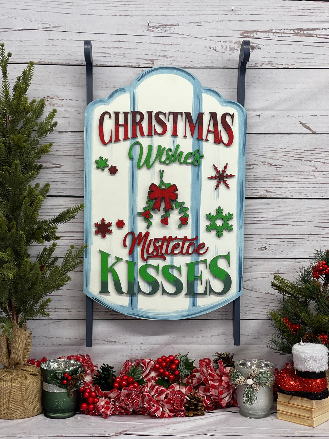 Christmas Sled Indoor Decor