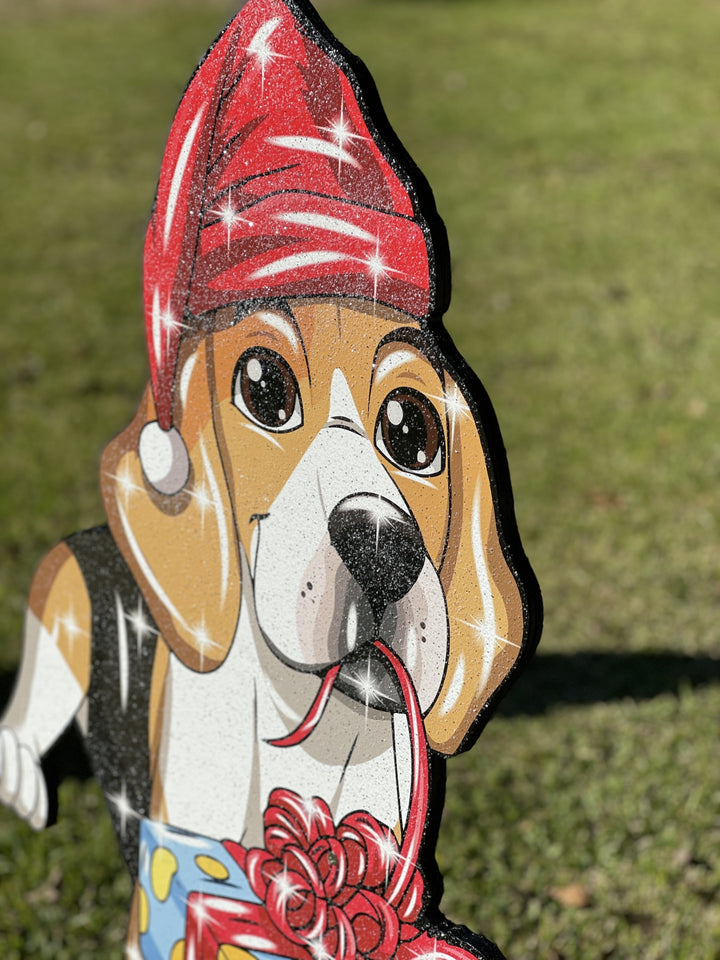 Christmas Dog Outdoor Decoration