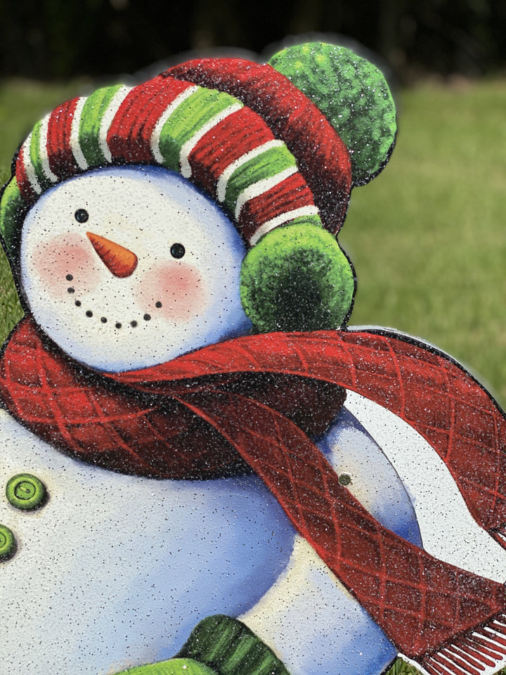 Christmas Snowman yard art decor
