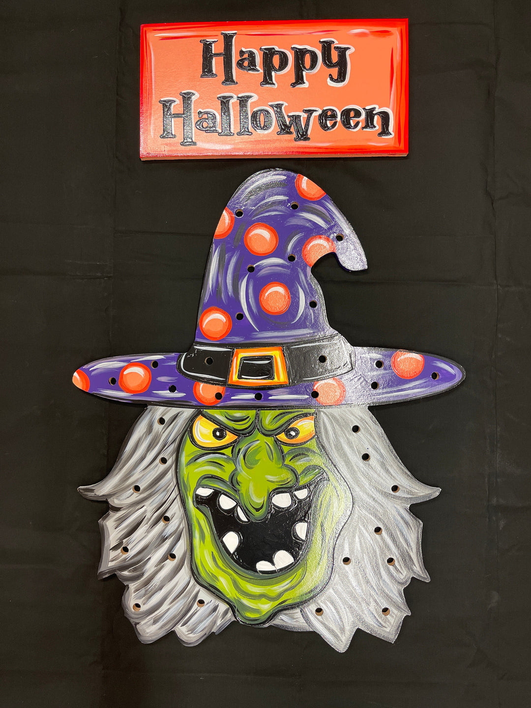 Lighted Witch Face Porch Greeter Blank Painted by you!