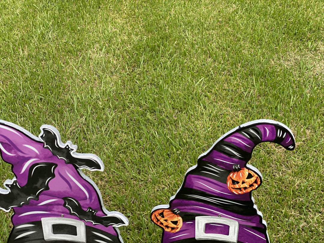 Three Purple Gnomes Halloween Yard Art Decoration-sold separately