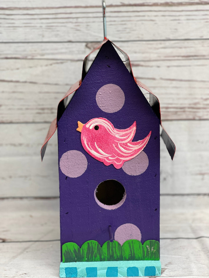 3D Purple Bird House