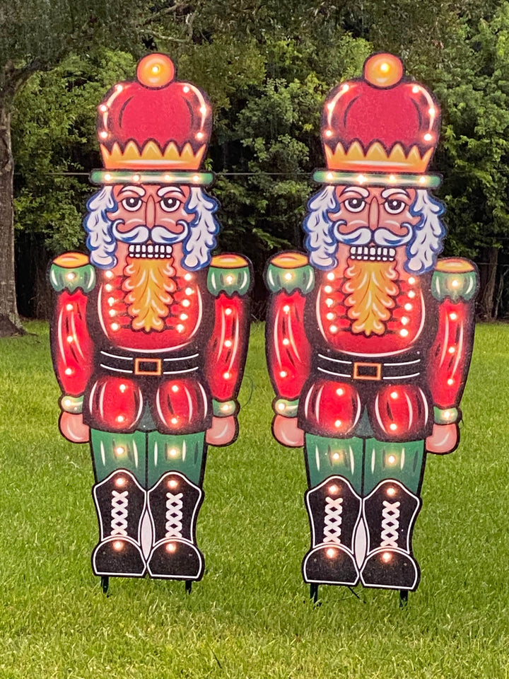 Nutcracker Christmas Yard Art Available in 4 Sizes