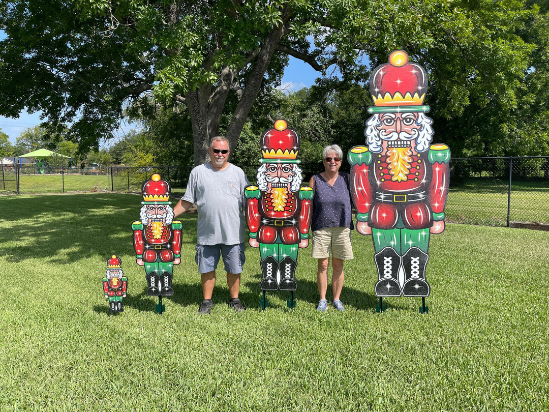 Nutcracker Christmas Yard Art Available in 4 Sizes