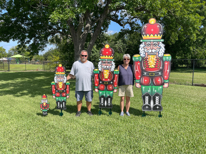 Nutcracker Christmas Yard Art Available in 4 Sizes