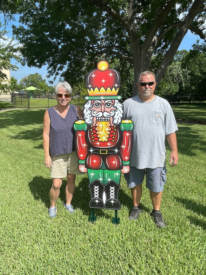 Nutcracker Christmas Yard Art Available in 4 Sizes