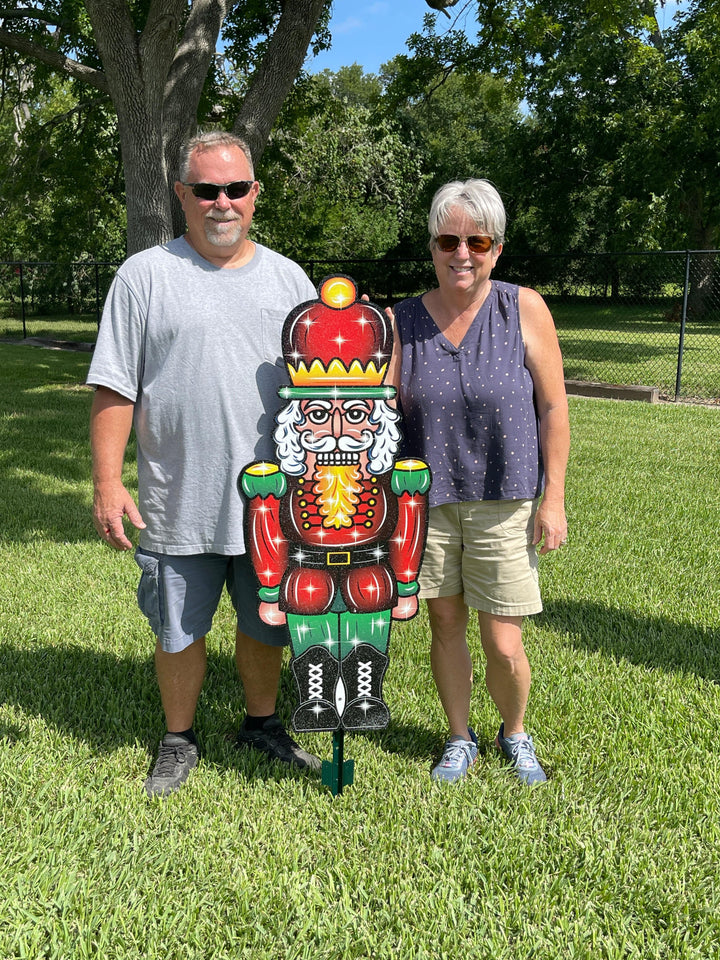 Nutcracker Christmas Yard Art Available in 4 Sizes