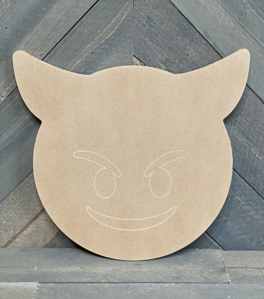 DIY Paint project- mischievous face with horns