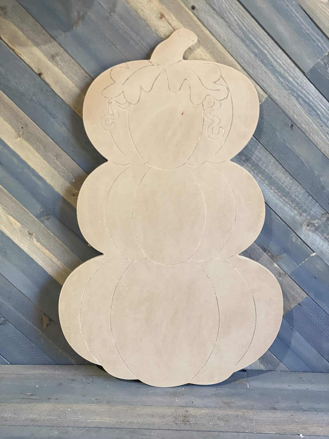 triple stack pumpkin yard art blank template